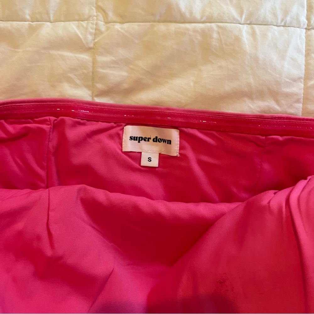 Superdown Strapless Asymmetrical Top - image 3